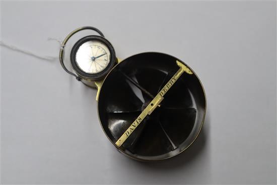 A brass anemometer by Davis Derby and a William Harples brace